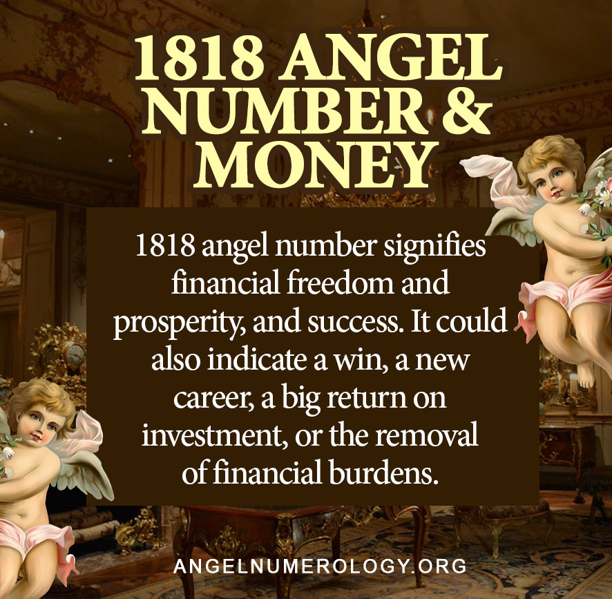 1818 angel number money