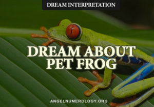 dream about pet frog