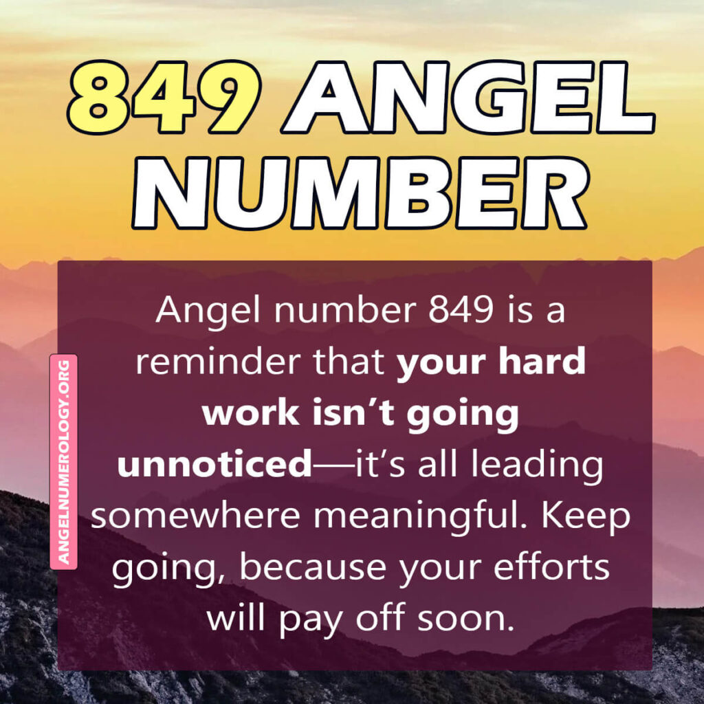 849 angel number